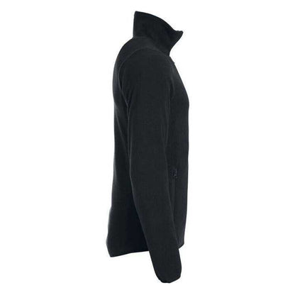 Black - Side - Clique Mens Basic Polar Fleece Jacket
