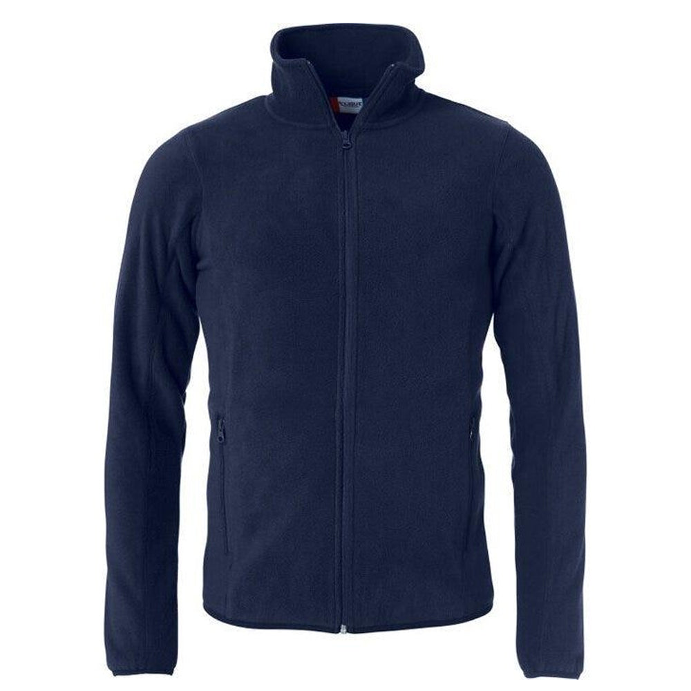 Dark Navy - Front - Clique Mens Basic Polar Fleece Jacket