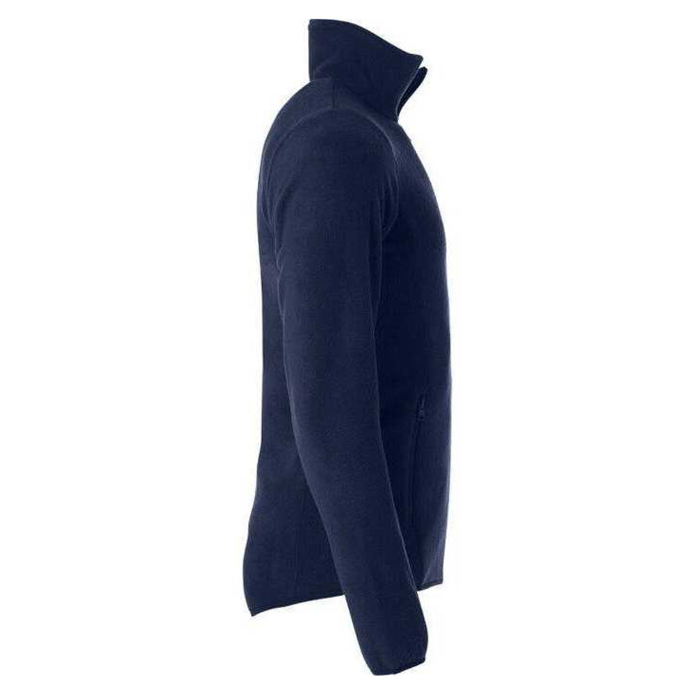 Dark Navy - Side - Clique Mens Basic Polar Fleece Jacket