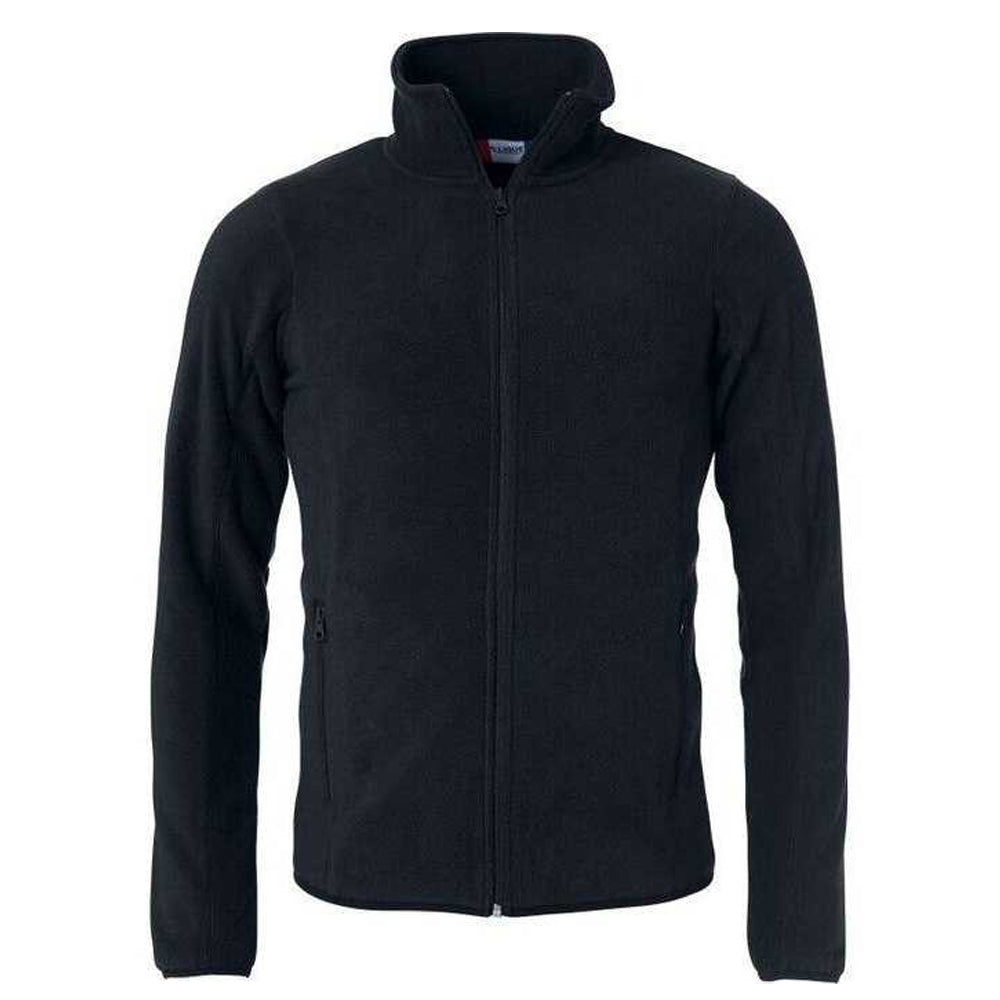 Black - Front - Clique Mens Basic Polar Fleece Jacket