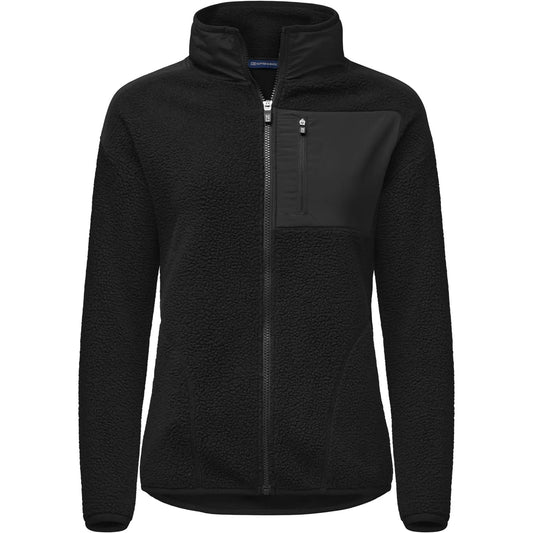 Black - Front - Cutter & Buck Womens-Ladies Cascade Fleece Jacket