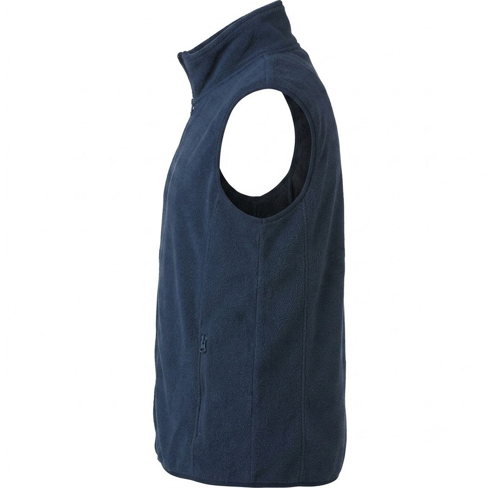 Dark Navy - Lifestyle - Clique Mens Basic Polar Fleece Gilet