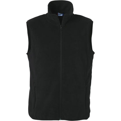 Black - Front - Clique Mens Basic Polar Fleece Gilet