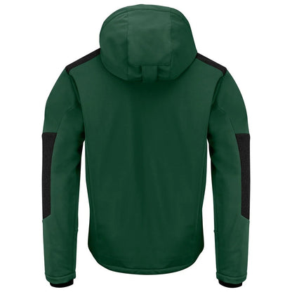 Forest Green - Back - Projob Mens Prio 3417 Padded Jacket