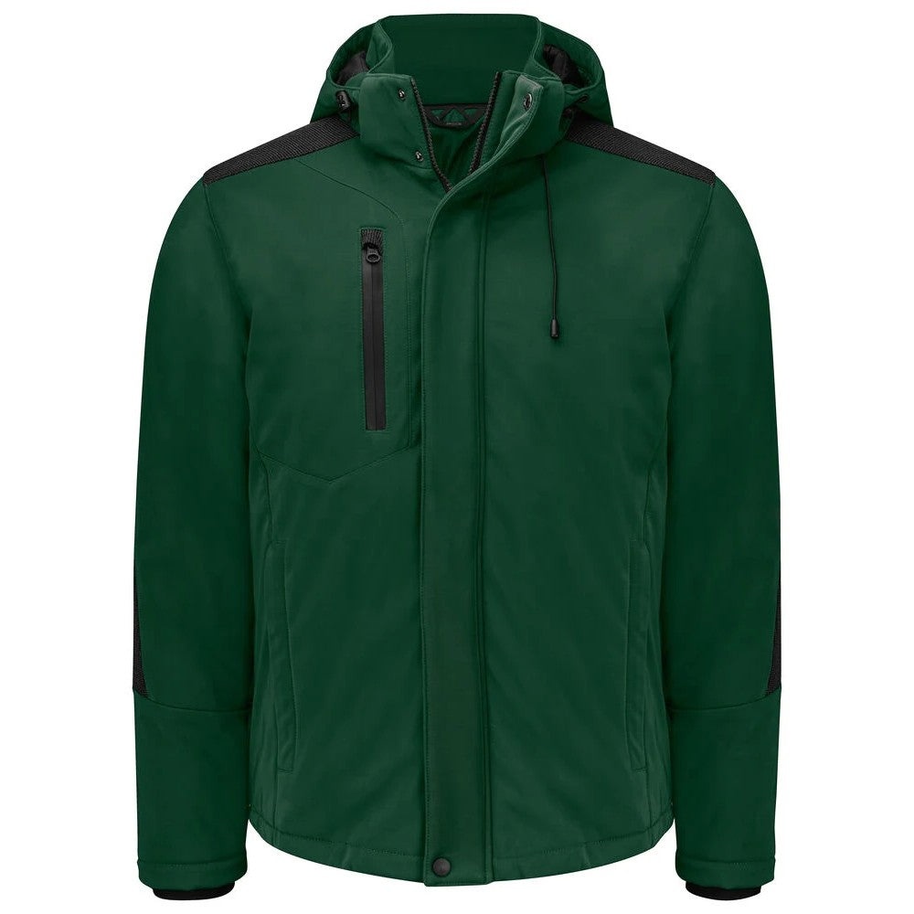Forest Green - Front - Projob Mens Prio 3417 Padded Jacket