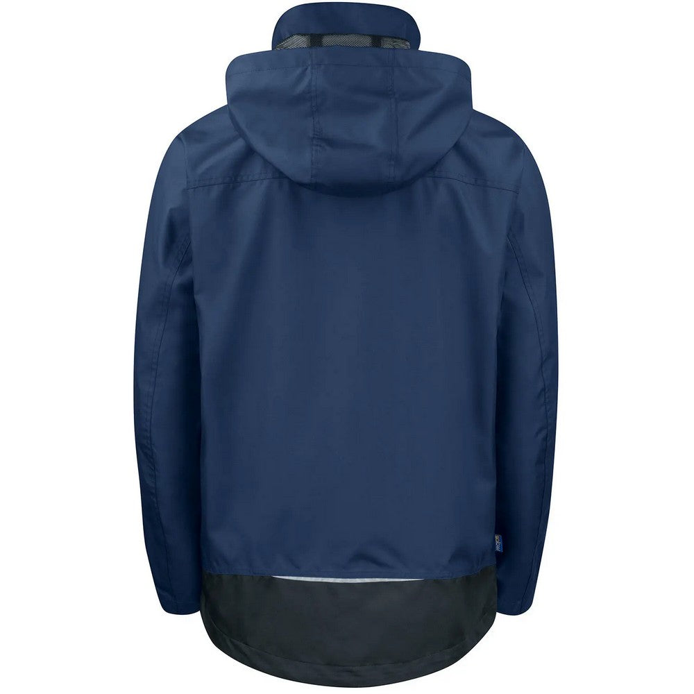 Navy - Back - Projob Mens Prio 4441 Waterproof Padded Jacket