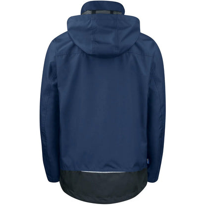 Navy - Back - Projob Mens Prio 4441 Waterproof Padded Jacket