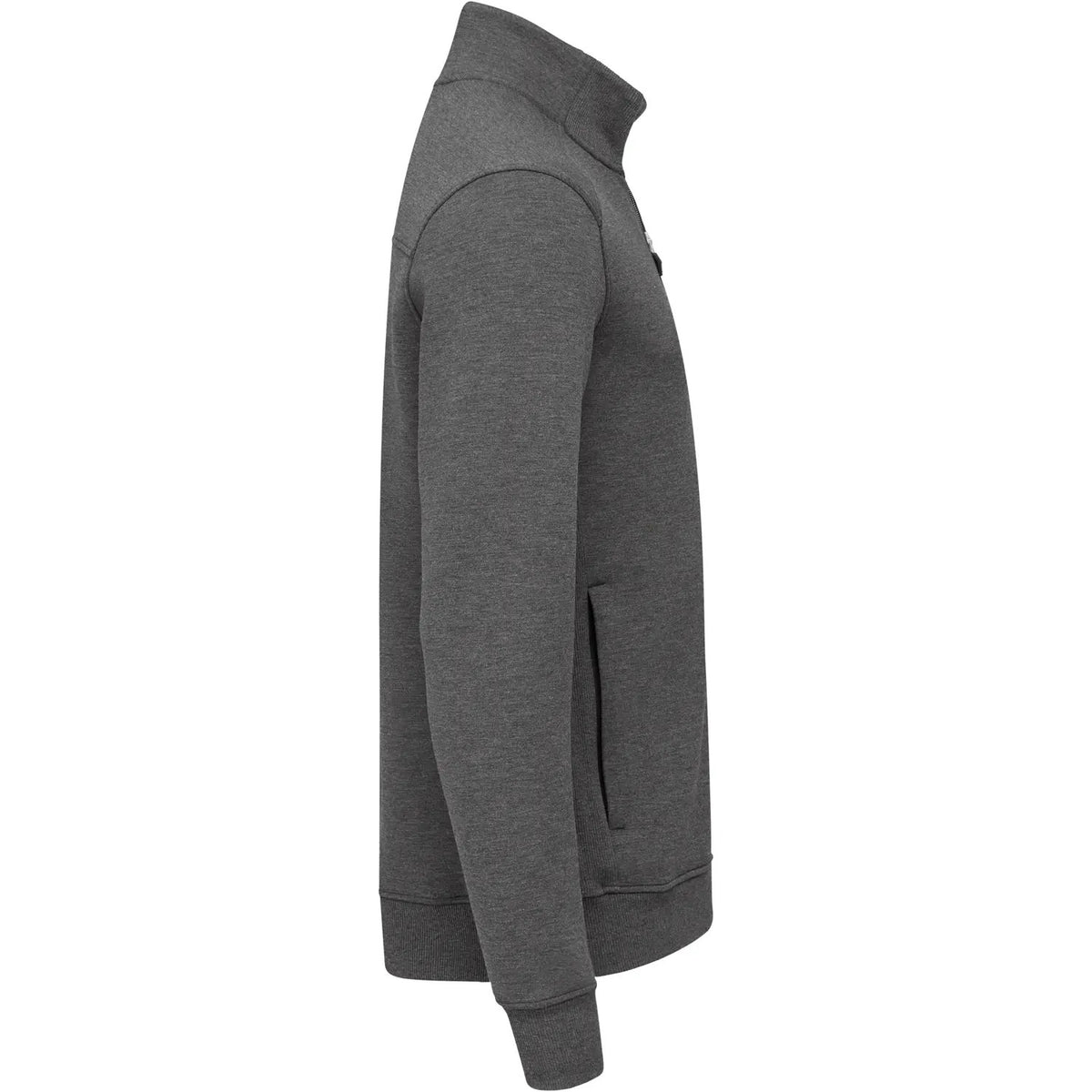 Anthracite Melange - Side - Cutter & Buck Mens Pemberton Recycled Polyester Jacket