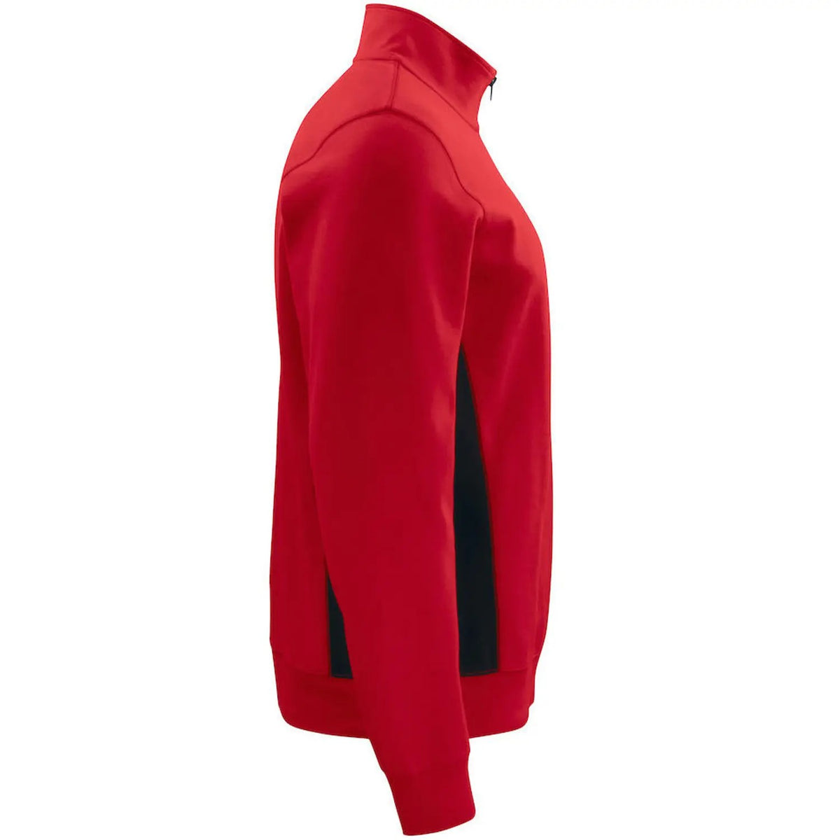 Red - Side - Projob Mens Prio 2128 Sweatshirt