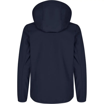 Dark Navy - Back - Clique Childrens-Kids Classic Soft Shell Jacket