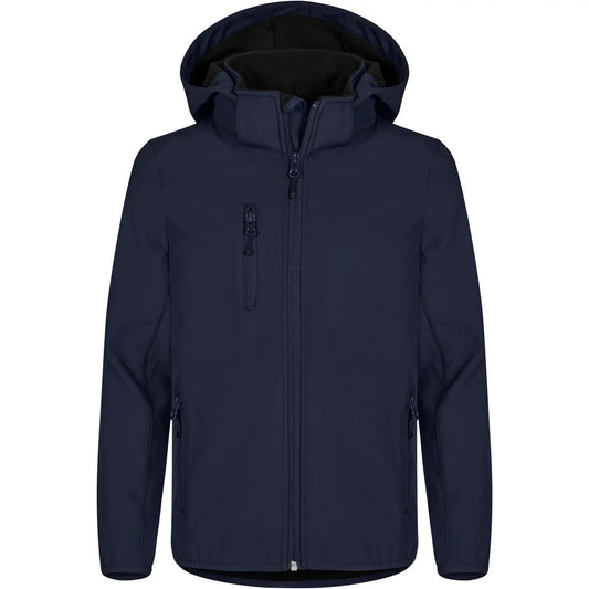 Dark Navy - Front - Clique Childrens-Kids Classic Soft Shell Jacket