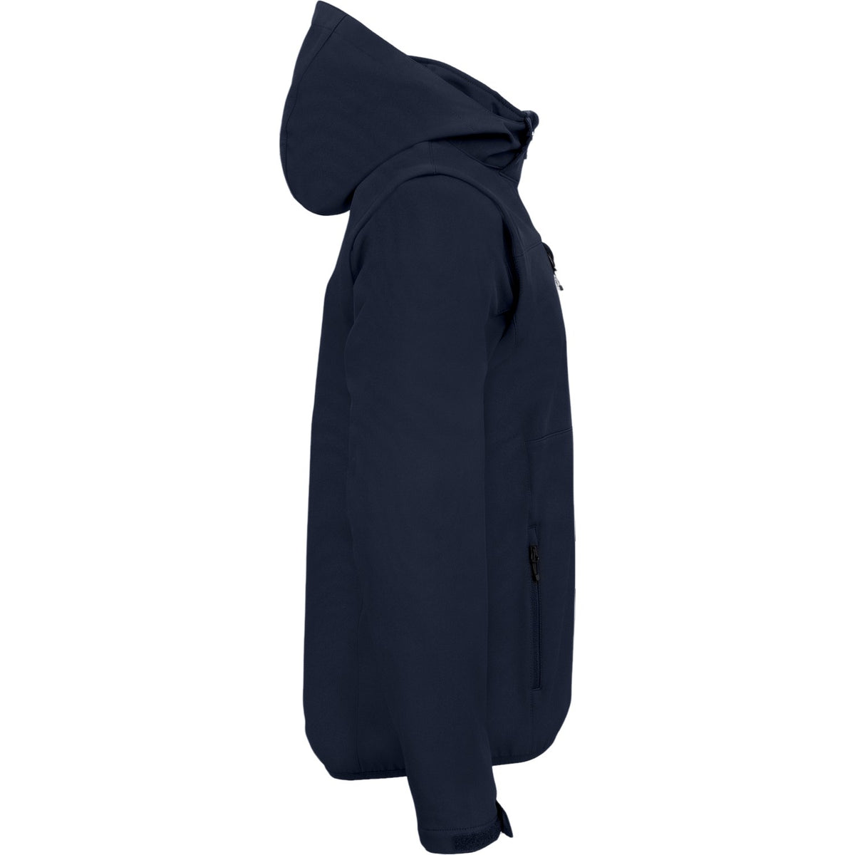 Dark Navy - Side - Clique Unisex Adult Classic 2 in 1 Zip-off Sleeves Soft Shell Jacket