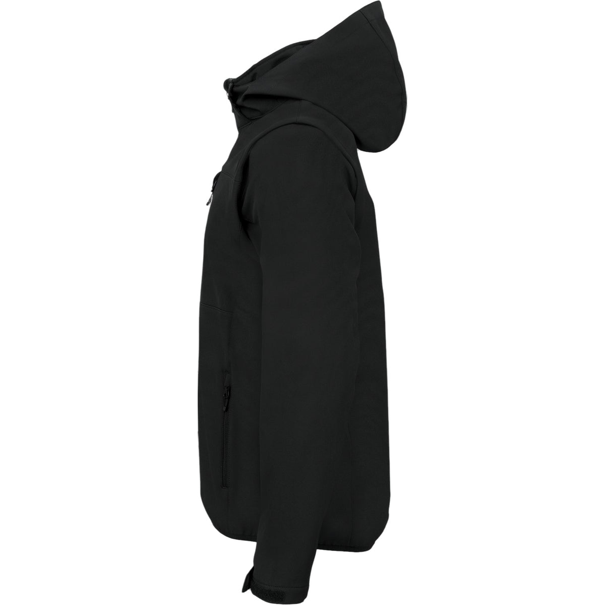 Black - Lifestyle - Clique Unisex Adult Classic 2 in 1 Zip-off Sleeves Soft Shell Jacket