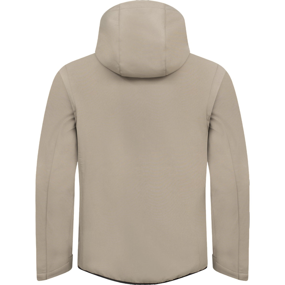 Sand - Back - Clique Unisex Adult Classic 2 in 1 Zip-off Sleeves Soft Shell Jacket