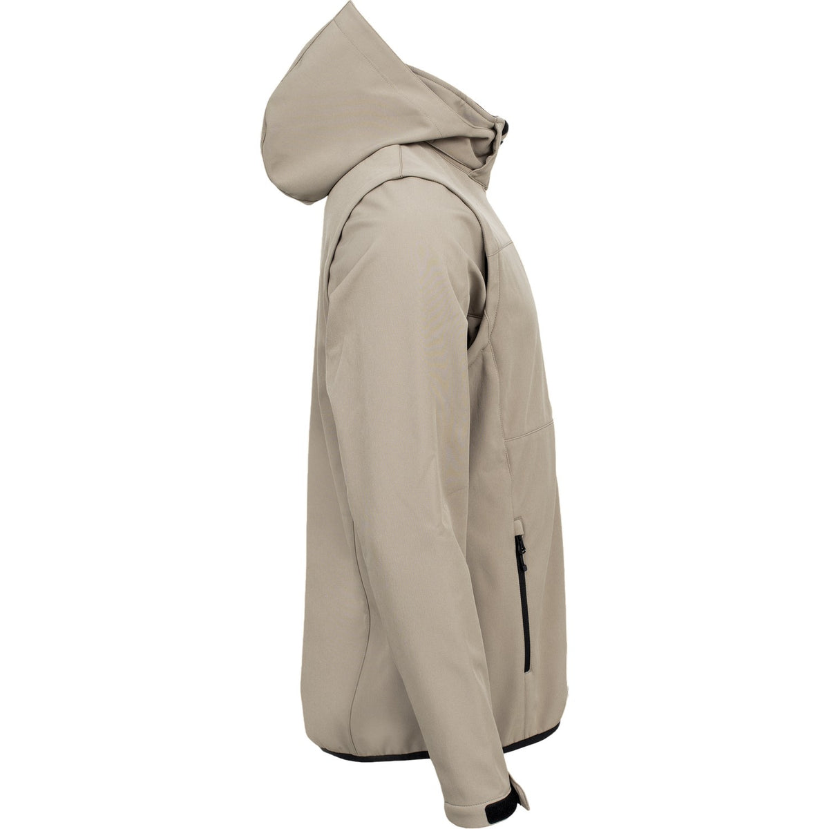Sand - Side - Clique Unisex Adult Classic 2 in 1 Zip-off Sleeves Soft Shell Jacket