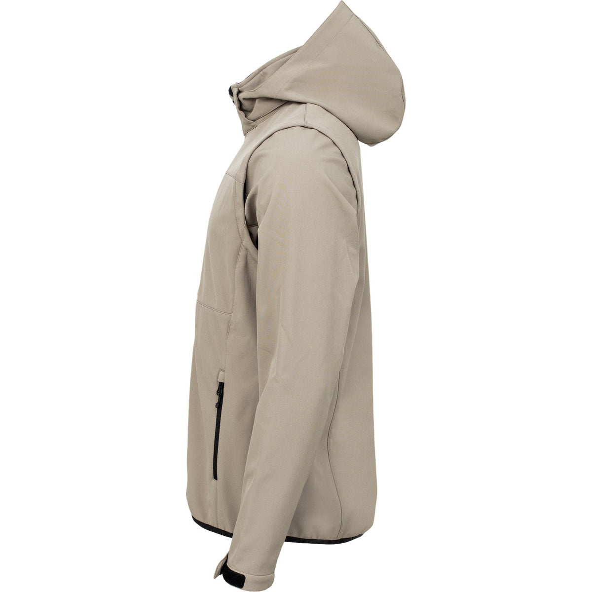 Sand - Lifestyle - Clique Unisex Adult Classic 2 in 1 Zip-off Sleeves Soft Shell Jacket