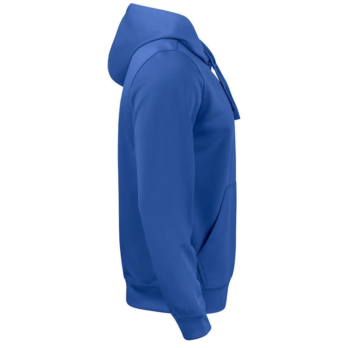 Royal Blue - Side - Clique Unisex Adult Basic Active Pullover Hoodie