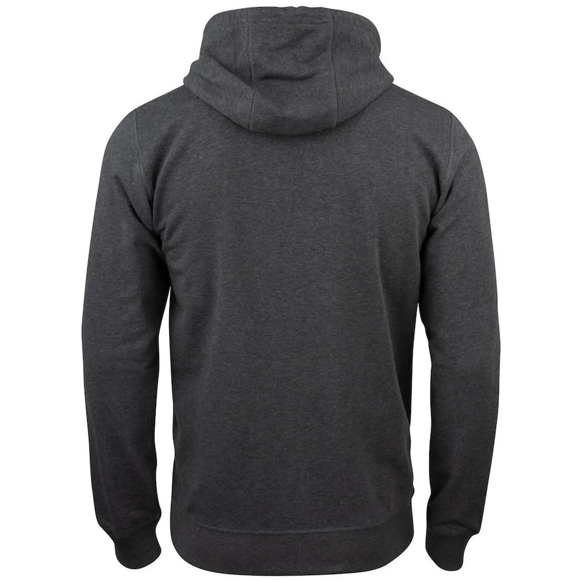 Anthracite Melange - Back - Clique Mens Organic Cotton Full Zip Hoodie