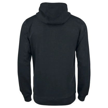Black - Back - Clique Mens Organic Cotton Full Zip Hoodie
