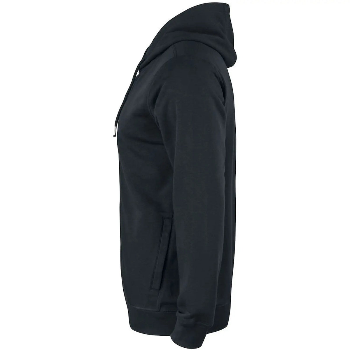 Black - Lifestyle - Clique Mens Organic Cotton Full Zip Hoodie