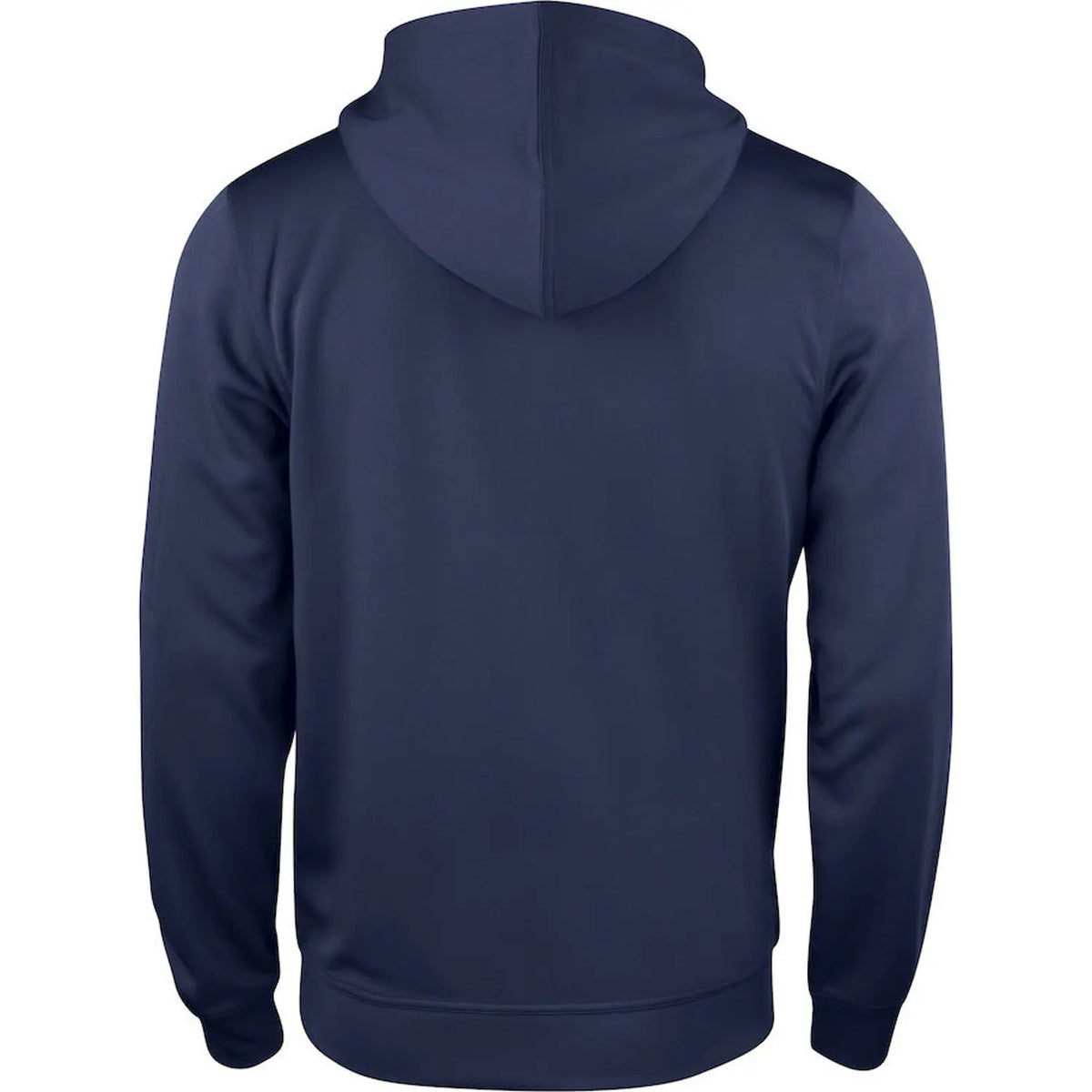 Dark Navy - Back - Clique Mens Basic Active Full Zip Hoodie