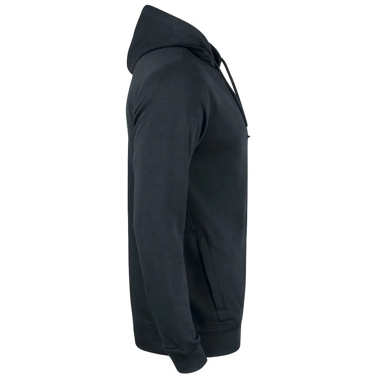 Black - Side - Clique Mens Premium Organic Cotton Hoodie