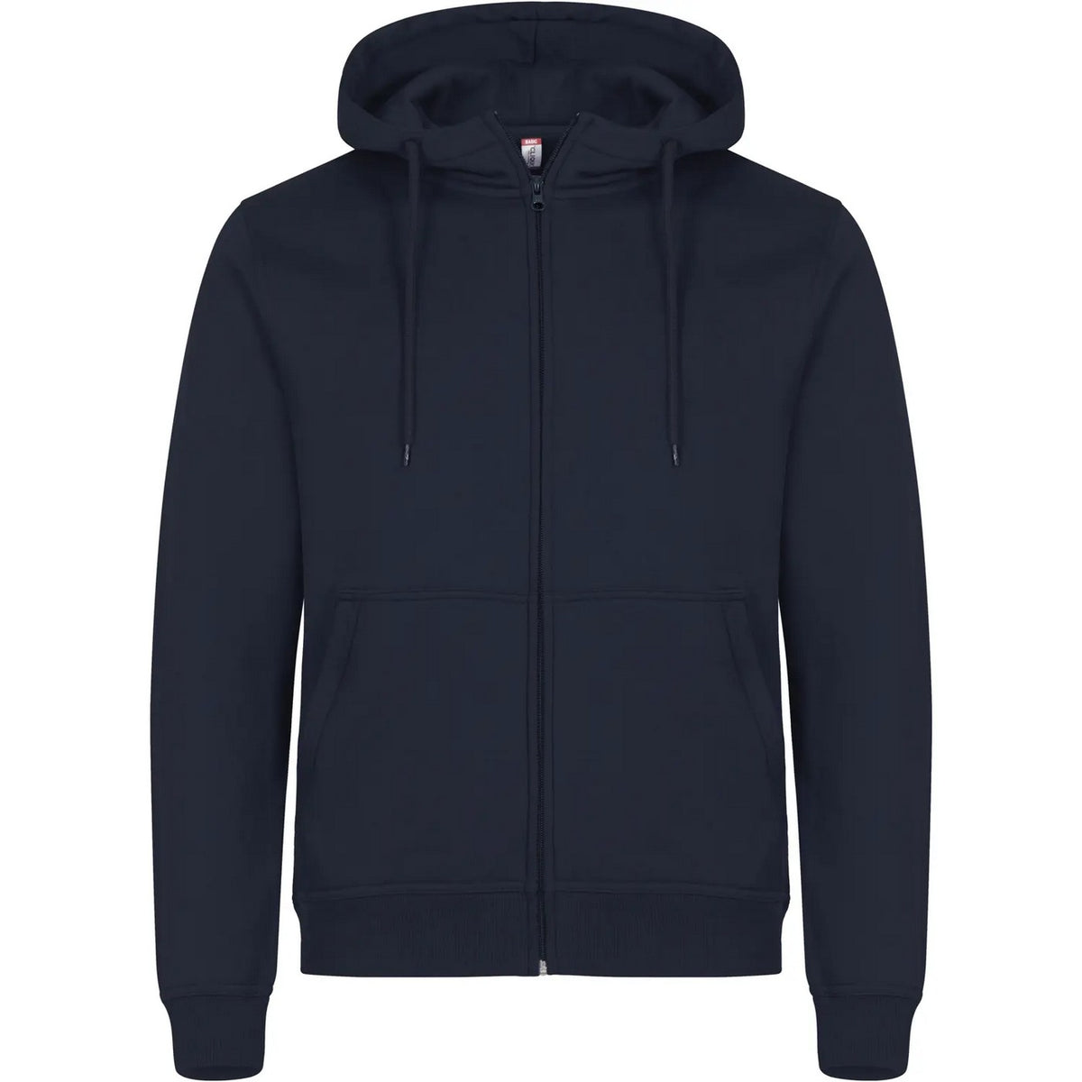 Dark Navy - Front - Clique Unisex Adult Miami Polyester Blend Full Zip Hoodie