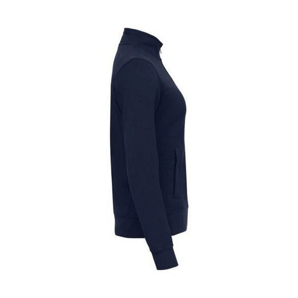 Dark Navy - Side - Clique Womens-Ladies Basic Cardigan