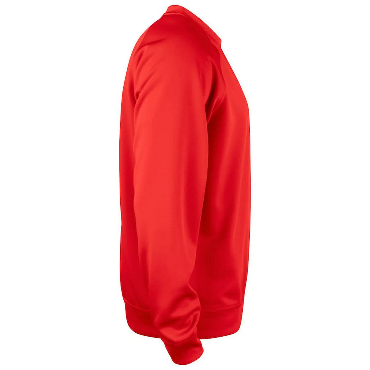 Red - Side - Clique Unisex Adult Raglan Sweatshirt