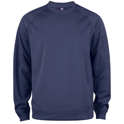 Dark Navy - Front - Clique Unisex Adult Raglan Sweatshirt
