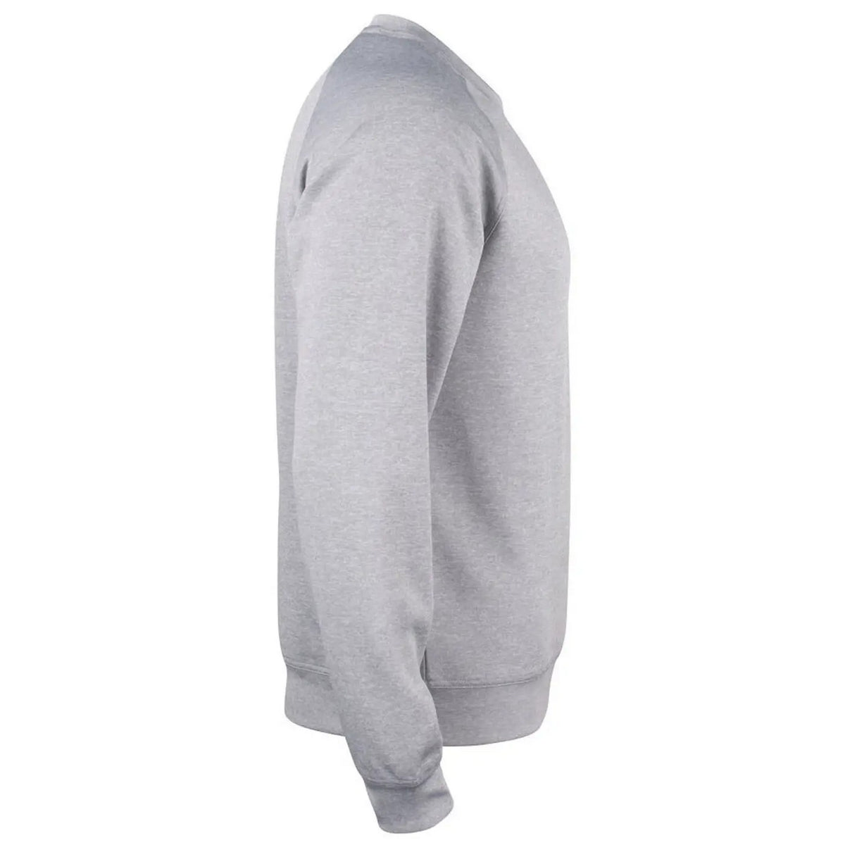 Grey Melange - Side - Clique Unisex Adult Raglan Sweatshirt