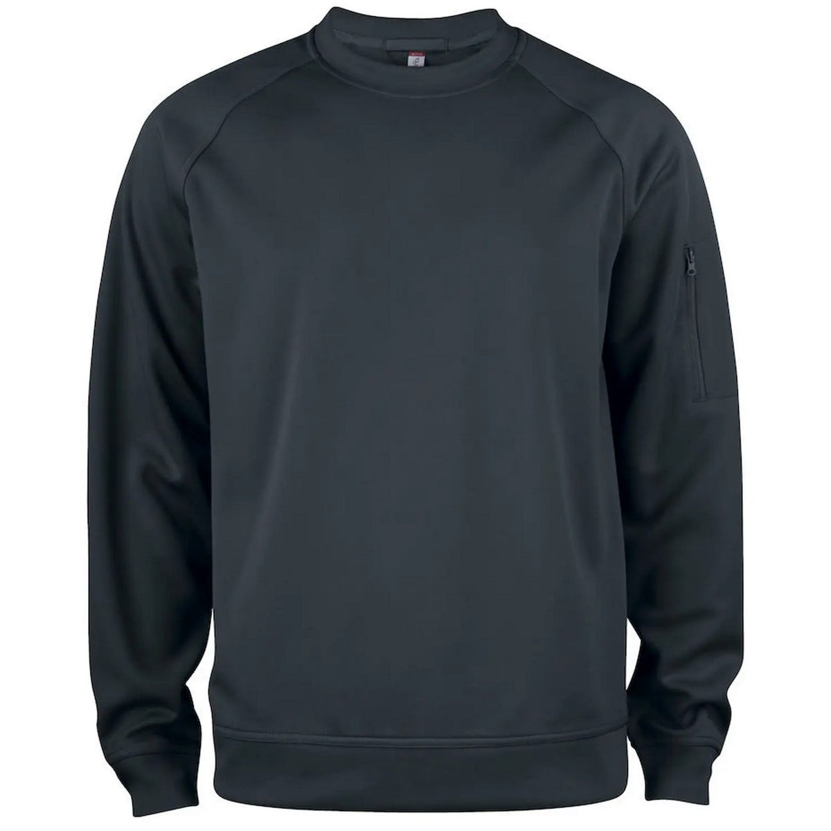 Black - Front - Clique Unisex Adult Raglan Sweatshirt