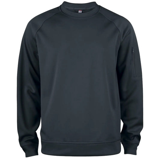 Black - Front - Clique Unisex Adult Raglan Sweatshirt