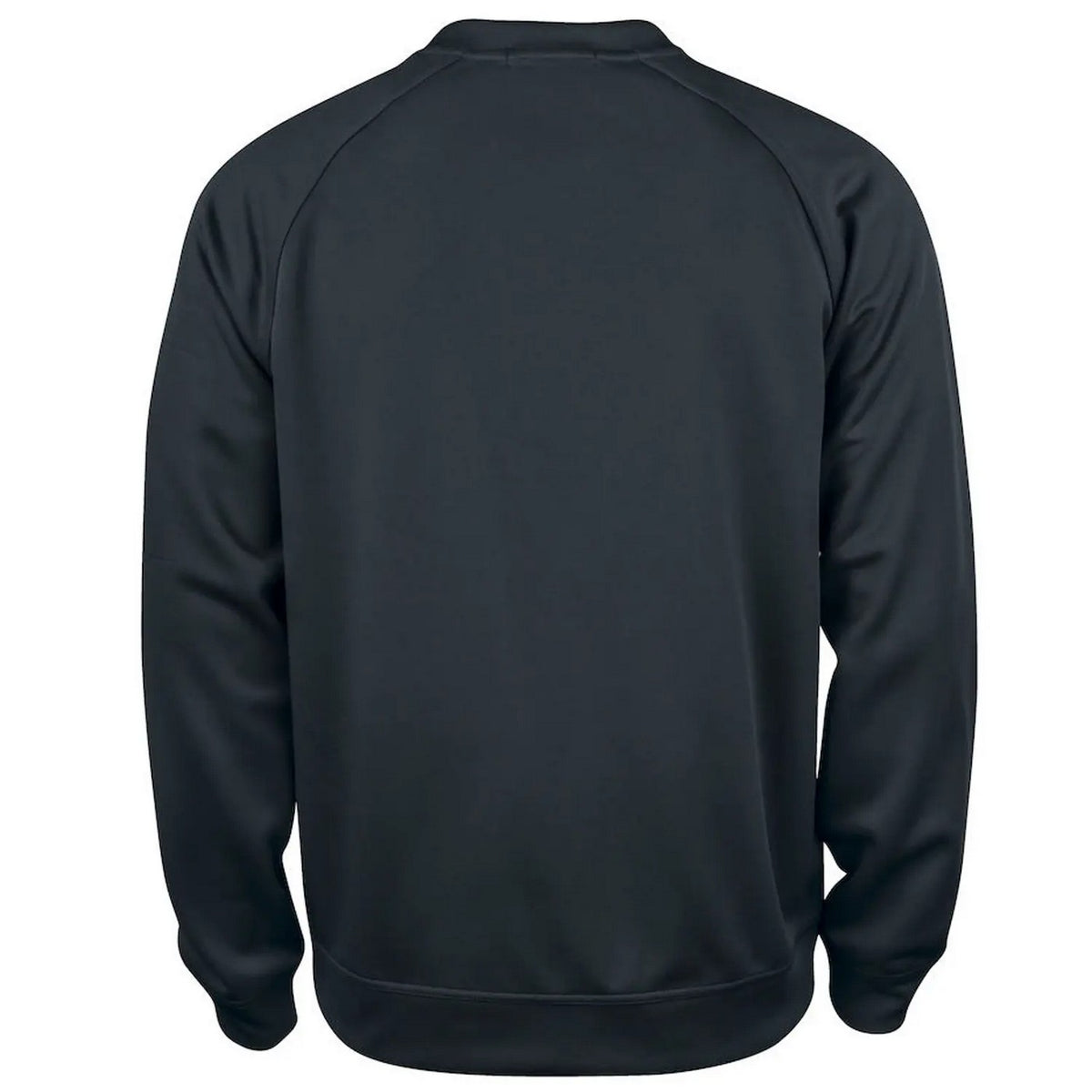 Black - Back - Clique Unisex Adult Raglan Sweatshirt