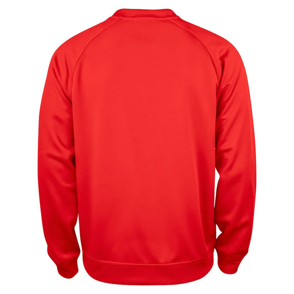 Red - Back - Clique Unisex Adult Raglan Sweatshirt