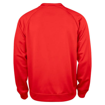 Red - Back - Clique Unisex Adult Raglan Sweatshirt