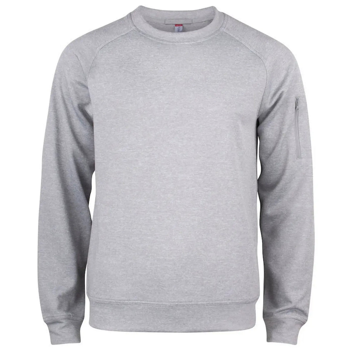 Grey Melange - Front - Clique Unisex Adult Raglan Sweatshirt