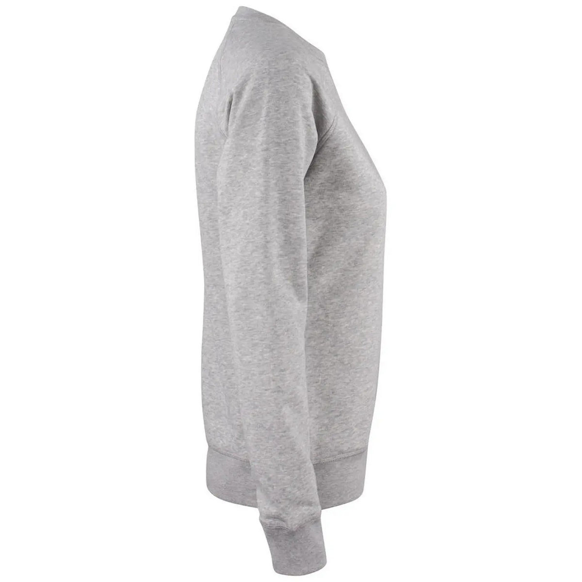 Grey Melange - Side - Clique Womens-Ladies Premium Organic Cotton Sweatshirt