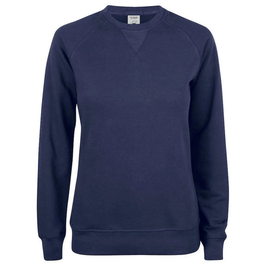 Dark Navy - Front - Clique Womens-Ladies Premium Organic Cotton Sweatshirt
