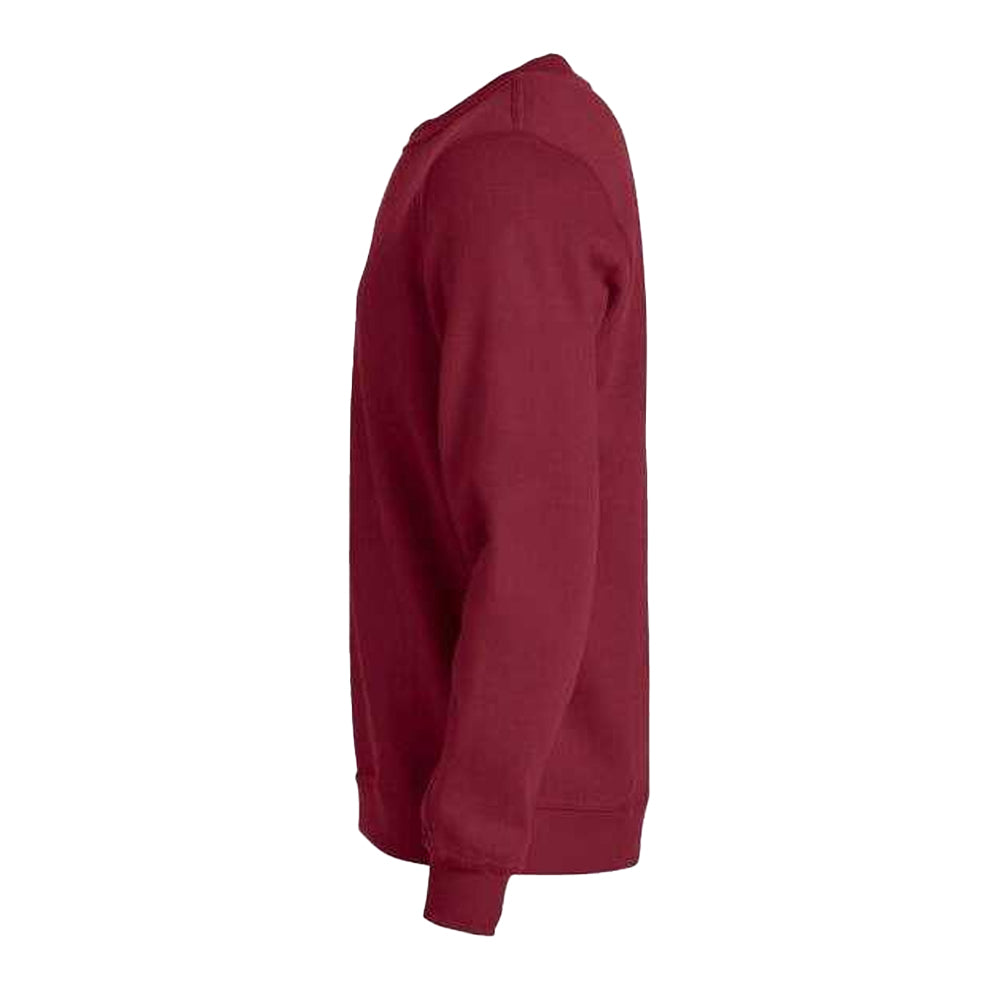 Burgundy - Side - Clique Unisex Adult Basic Anti-Pilling Sweatshirt