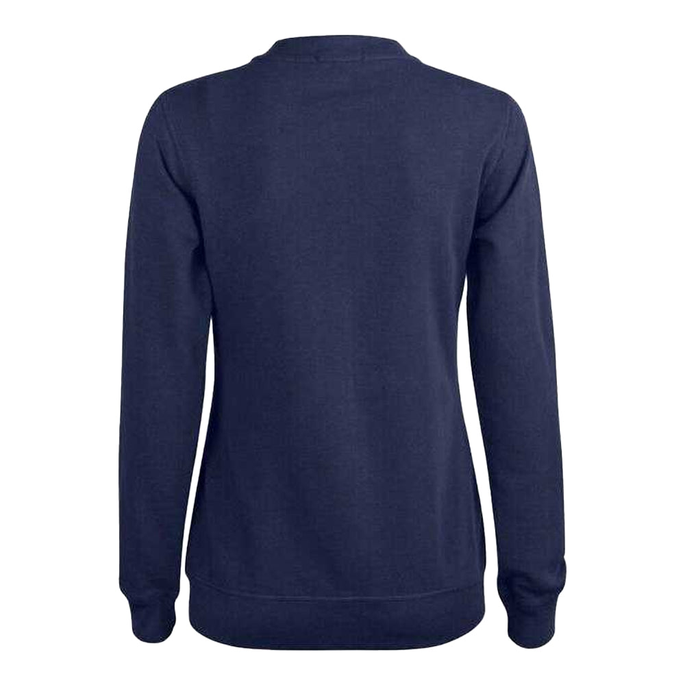 Dark Navy - Back - Clique Womens-Ladies Premium Organic Cotton Cardigan