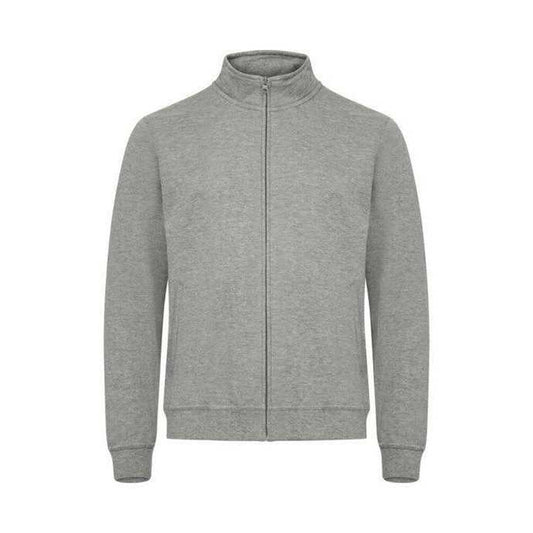 Grey Melange - Front - Clique Unisex Adult Basic Cardigan