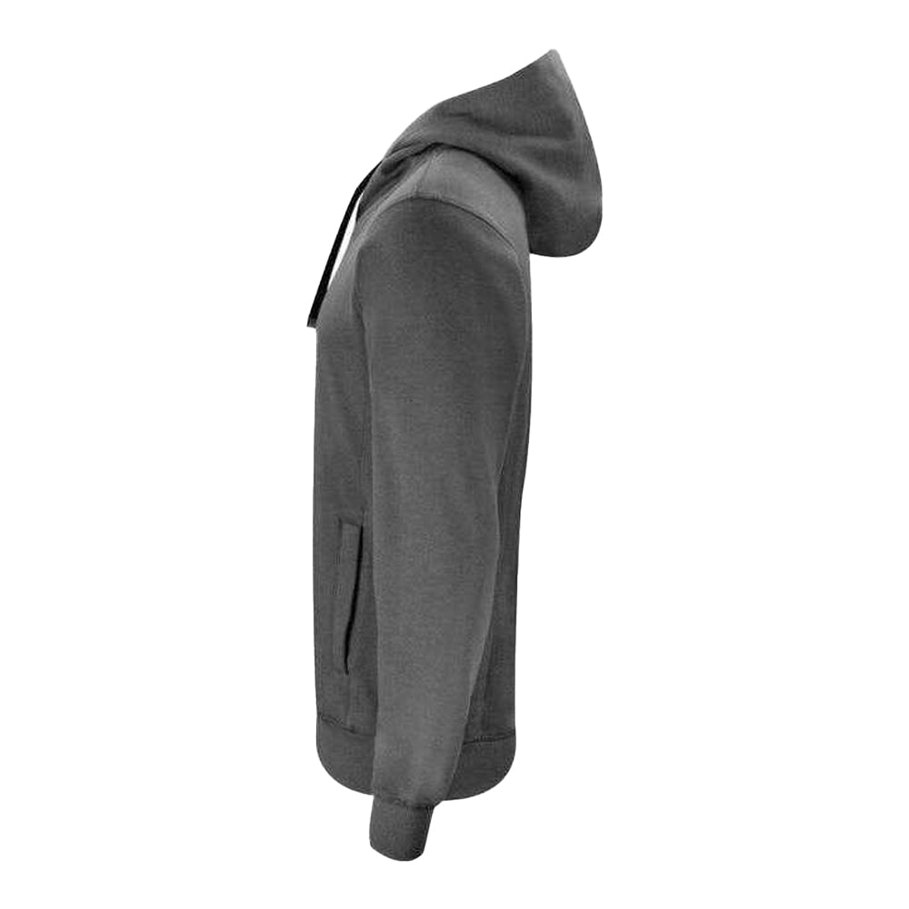 Anthracite Melange - Side - Clique Unisex Adult Classic Full Zip Hoodie