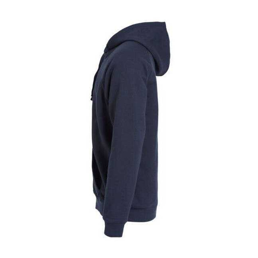 Dark Navy - Side - Clique Unisex Adult Classic Full Zip Hoodie