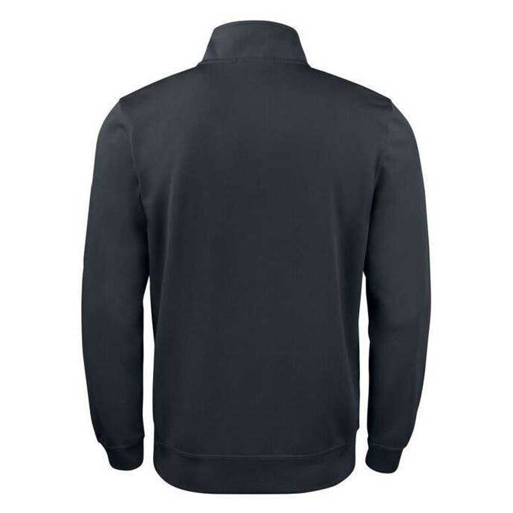 Black - Back - Clique Childrens-Kids Basic Half Zip Long-Sleeved Active Cardigan