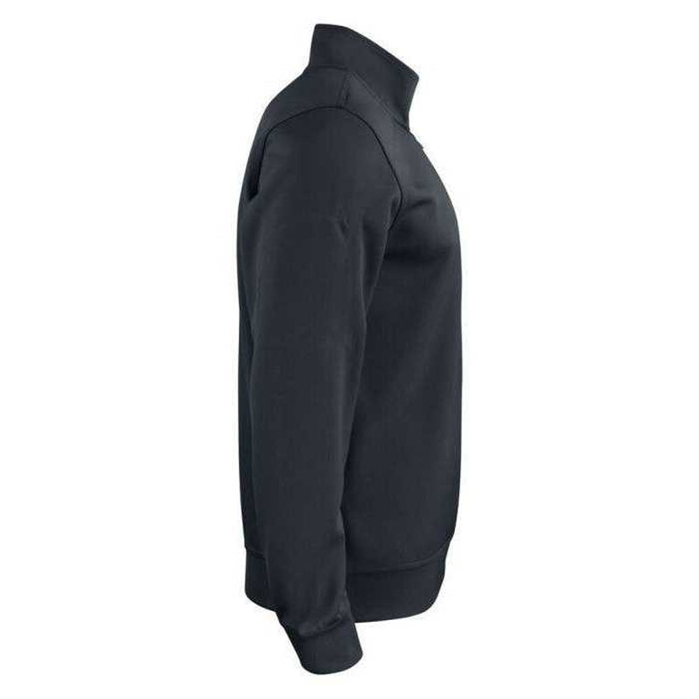 Black - Lifestyle - Clique Childrens-Kids Basic Half Zip Long-Sleeved Active Cardigan