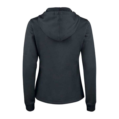 Black - Back - Clique Womens-Ladies Basic Full Zip Hoodie