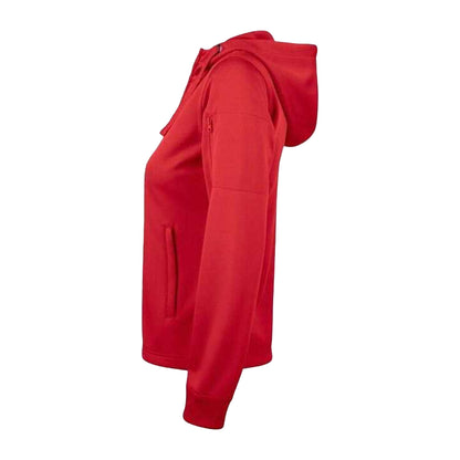 Red - Side - Clique Womens-Ladies Basic Full Zip Hoodie
