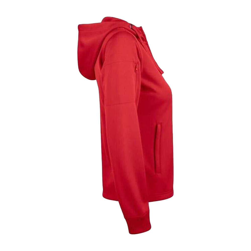 Red - Lifestyle - Clique Womens-Ladies Basic Full Zip Hoodie