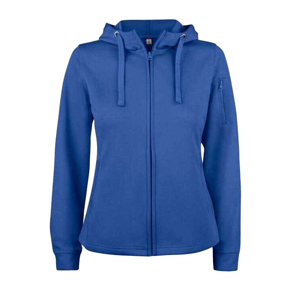 Royal Blue - Front - Clique Womens-Ladies Basic Full Zip Hoodie